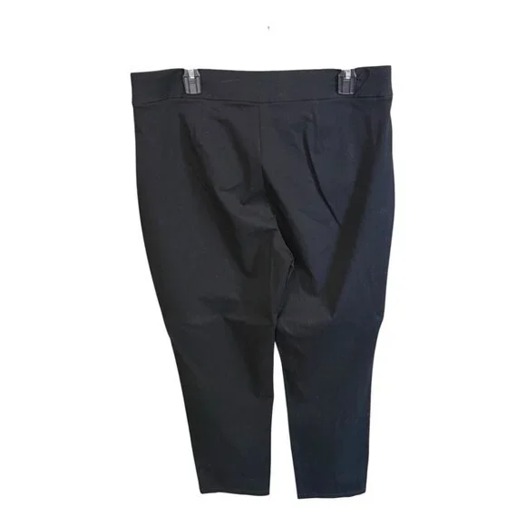 Chicos Travelers Womens Cropped Pants~Size 2R (L/12)~Black Stretch L10 42 - Picture 4 of 13